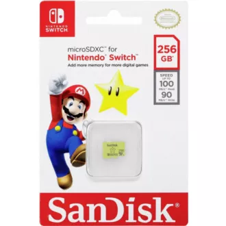 SanDisk MicroSDXC kartica 256 GB za Nintendo Switch (R: 100 / W: 90 MB / s, UHS-I, V30, U3, C10, A1) licencirani proizvod, Super Mario
