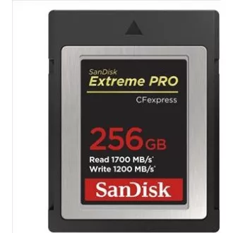 SanDisk Extreme Pro CFexpress kartica 256 GB, tip B, 1700 MB/s čitanje, 1200 MB/s pisanje