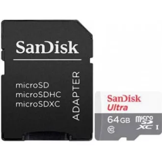 SanDisk MicroSDXC kartica 64GB Ultra (80MB/s, Class 10, Android) + adapter