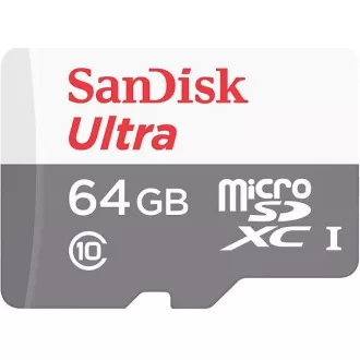 SanDisk MicroSDXC kartica 64GB Ultra (80MB/s, Class 10, Android) + adapter