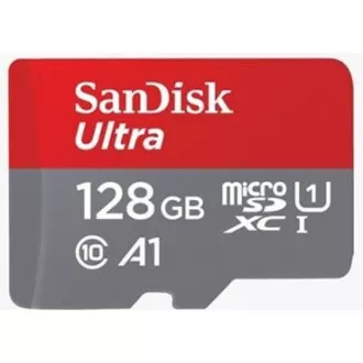 SanDisk MicroSDXC kartica 128GB Ultra (100MB/s, Class 10, Android) + adapter