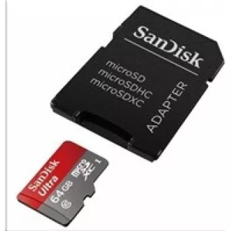 SanDisk MicroSDXC 512GB Ultra kartica (100MB/s, Class 10, Android) + adapter