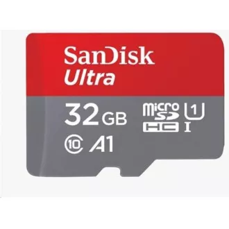SanDisk MicroSDXC 32GB Ultra kartica (120 MB/s, A1 Class 10 UHS-I, Android) + adapter