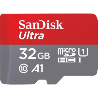 SanDisk MicroSDXC 32GB Ultra kartica (120 MB/s, A1 Class 10 UHS-I, Android) + adapter