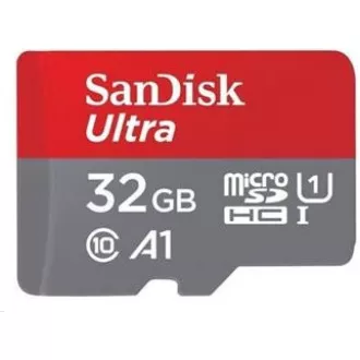SanDisk MicroSDHC kartica 32GB Ultra (120MB/s, A1 Class 10 UHS-I, Android - Pakovanje za tablet, Memory Zone App) + adapter