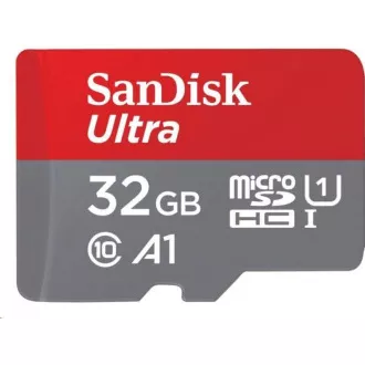 SanDisk MicroSDHC kartica 32GB Ultra (120MB/s, A1 Class 10 UHS-I, Android - Pakovanje za tablet, Memory Zone App) + adapter