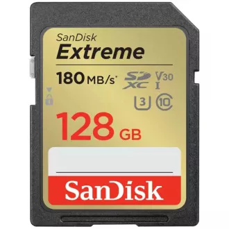 SanDisk SDXC kartica 128 GB Extreme (180 MB/s Class 10, UHS-I U3 V30)