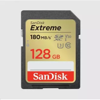 SanDisk SDXC kartica 128 GB Extreme (180 MB/s Class 10, UHS-I U3 V30)