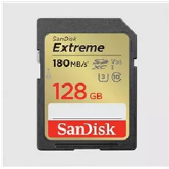 SanDisk SDXC kartica 128 GB Extreme (180 MB/s Class 10, UHS-I U3 V30)