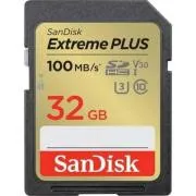SanDisk SDHC kartica 32 GB Extreme PLUS (100 MB/s klasa 10, UHS-I U3 V30)