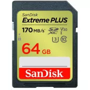 SanDisk SDXC kartica 64GB Extreme PLUS (200 MB/s klasa 10, UHS-I U3 V30)