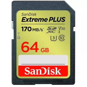 SanDisk SDXC kartica 64GB Extreme PLUS (200 MB/s klasa 10, UHS-I U3 V30)