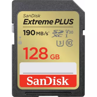 SanDisk SDXC kartica 128 GB Extreme PLUS (190 MB/s Class 10, UHS-I U3 V30)