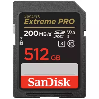 SanDisk SDXC kartica 512 GB Extreme PRO (200 MB/s Class 10, UHS-I U3 V30)