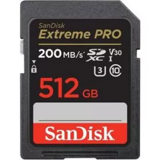SanDisk SDXC kartica 512 GB Extreme PRO (200 MB/s Class 10, UHS-I U3 V30)