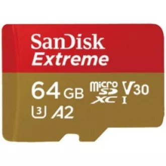 SanDisk micro SDXC kartica 64GB Extreme (170 MB/s klasa 10, UHS-I U3 V30) + adapter