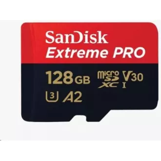 SanDisk micro SDXC kartica 128 GB Extreme PRO (200 MB/s Class 10, UHS-I U3 V30) + adapter
