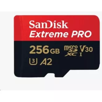 SanDisk micro SDXC kartica 256 GB Extreme PRO (200 MB/s Class 10, UHS-I U3 V30) + adapter