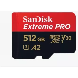 SanDisk micro SDXC kartica 512 GB Extreme PRO (200 MB/s Class 10, UHS-I U3 V30) + adapter