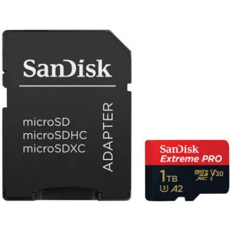 SanDisk micro SDXC kartica 1TB Extreme PRO (200 MB/s Class 10, UHS-I U3 V30) + adapter SanDisk micro SDXC kartica 1TB Extreme PRO (200 MB/s Class 10, UHS-I U3 V30) + adapter