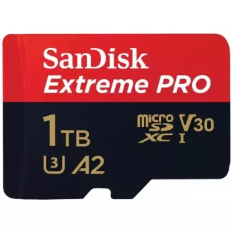SanDisk micro SDXC kartica 1TB Extreme PRO (200 MB/s Class 10, UHS-I U3 V30) + adapter SanDisk micro SDXC kartica 1TB Extreme PRO (200 MB/s Class 10, UHS-I U3 V30) + adapter
