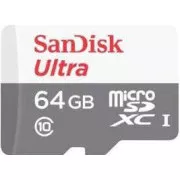 SanDisk Ultra microSDXC kartica 64GB (140MB/s, A1, klasa 10, UHS-I) - slikovno pakiranje + SD adapter