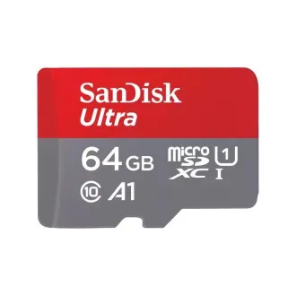 SanDisk MicroSDXC kartica 64GB Ultra (140MB/s, A1 klasa 10 UHS-I) + adapter