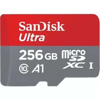 SanDisk MicroSDXC kartica 256GB Ultra (150 MB/s, A1 klasa 10 UHS-I) + adapter