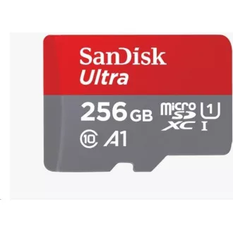 SanDisk MicroSDXC kartica 256GB Ultra (150 MB/s, A1 klasa 10 UHS-I) + adapter