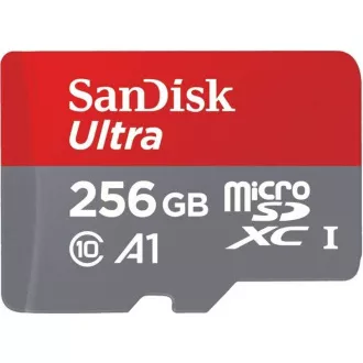 SanDisk MicroSDXC kartica 256GB Ultra (150 MB/s, A1 klasa 10 UHS-I) + adapter