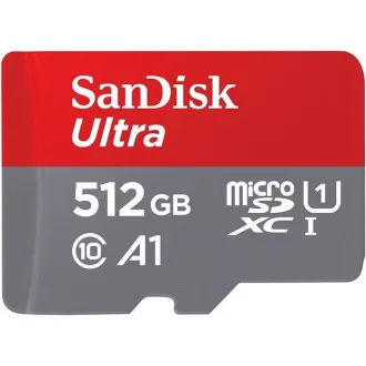 SanDisk MicroSDXC kartica 512GB Ultra (150 MB/s, A1 klasa 10 UHS-I) + adapter