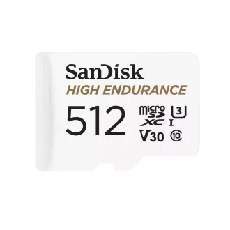 SanDisk MicroSDXC kartica 512GB visoke izdržljivosti (R:100/W:40 MB/s, C10, U3, V30) + adapter