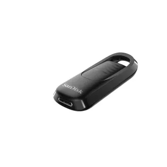 SanDisk Flash Disk 128GB Ultra Slider, USB-C 3.2, crni