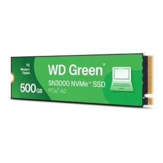 WD GREEN SSD 500GB SN3000 pogonjen SanDiskom, PCIe Gen4x4, M.2 2280, (R:5000/W:4100 MB/s)