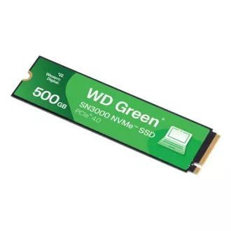 WD GREEN SSD 500GB SN3000 pogonjen SanDiskom, PCIe Gen4x4, M.2 2280, (R:5000/W:4100 MB/s)