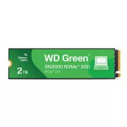 WD GREEN SSD 2TB SN3000 Pokreće ga SanDisk, PCIe Gen4x4, M.2 2280, (R:5000/W:4200 MB/s)