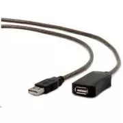 GEMBIRD USB 2.0 aktivni nastavak, 10m, crni