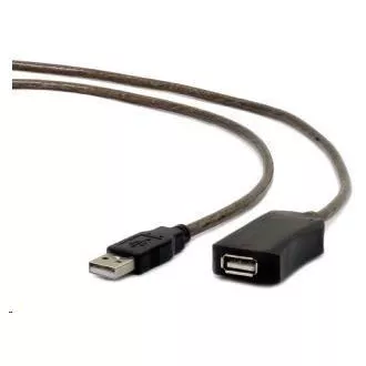 GEMBIRD USB 2.0 aktivni nastavak, 10m, crni GEMBIRD USB 2.0 aktivni nastavak, 10m, crni