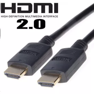PremiumCord HDMI 2.0 High Speed + Ethernet kabel, pozlaćeni konektori, 1 m