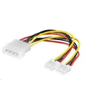 PREMIUMCORD Kabel za napajanje HDD, FDD 5, 25"-2x3, 5"