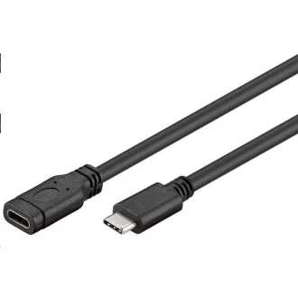 PREMIUMCORD USB-C produžni kabel (USB 3.1 generacije 1), C/M - C/F, 1m