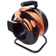 PREMIUMCORD Produžni kabel 230V bubanj 50m, crni