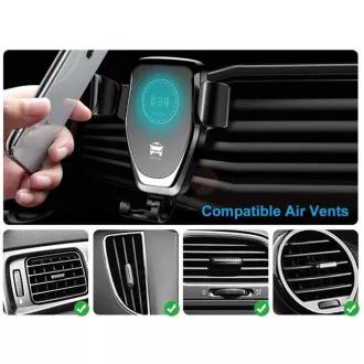 1stCOOL bežični aluminijski QI brzi punjač za auto 5W 7, 5W 10W crni 1stCOOL bežični aluminijski QI brzi punjač za auto 5W 7, 5W 10W crni