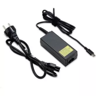 ACER 45W_USB adapter tipa C, crni - za uređaje s USB C, EU KABL ZA NAPAJANJE (MALOPRODAJNO PAKIRANJE)
