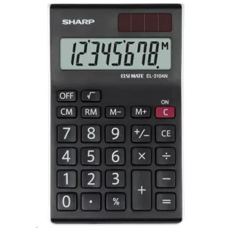 SHARP kalkulator - EL-310ANWH - crni