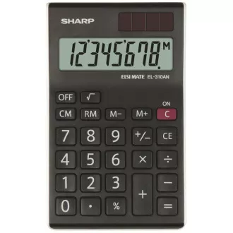 SHARP kalkulator - EL-310ANWH - crni