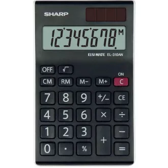 SHARP kalkulator - EL-310ANWH - crni