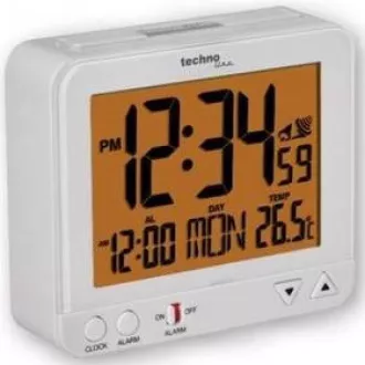 TechnoLine WT 195 - crna digitalna budilica s termometrom