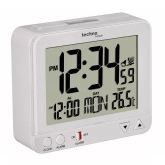 TechnoLine WT 195W - digitalna budilica s termometrom TechnoLine WT 195W - digitalna budilica s termometrom