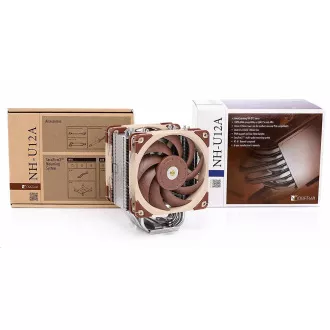 NOCTUA hladnjak za CPU NH-U12A, 2x 120 mm, LGA1851, AM5, smeđi/srebrni NOCTUA hladnjak za CPU NH-U12A, 2x 120 mm, LGA1851, AM5, smeđi/srebrni